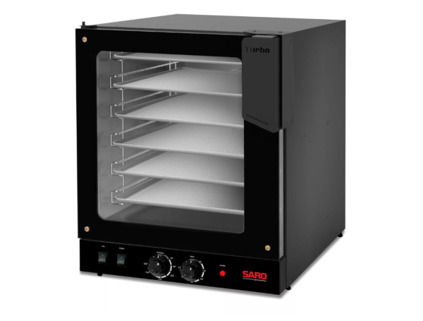 Forno Turbo Elétrico Preto Saro Pizza Pão 6 Esteiras